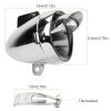 Vintage Bicycle Front Headlight Retro Metal Chrome Silver Shell Bright Bike LED Light Night Riding Safety Cycling